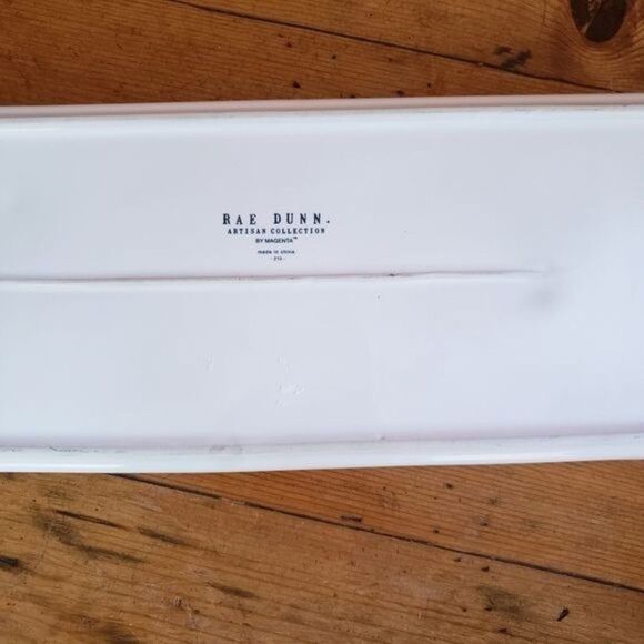 NWOT Rae Dunn "TRINKETS" Ceramic Tray - Picture 6 of 6